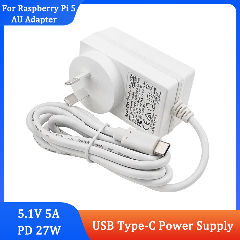 Pi Power Supply - Raspberry Pi 5 PD 27W Power
