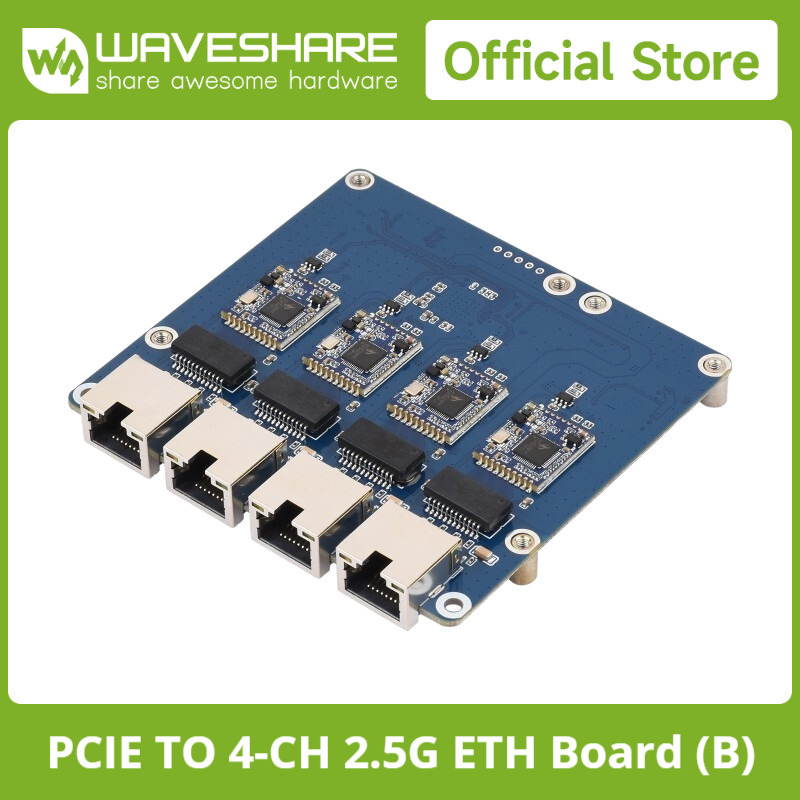 Waveshare PCIe TO 4-Ch Gigabit - Raspberry Pi 5 评论和价格