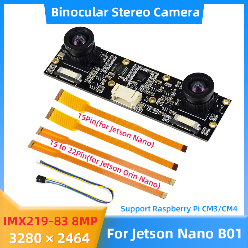 8MP IMX219 Binocular Camera fo - Pi Camera Module 评论和价格