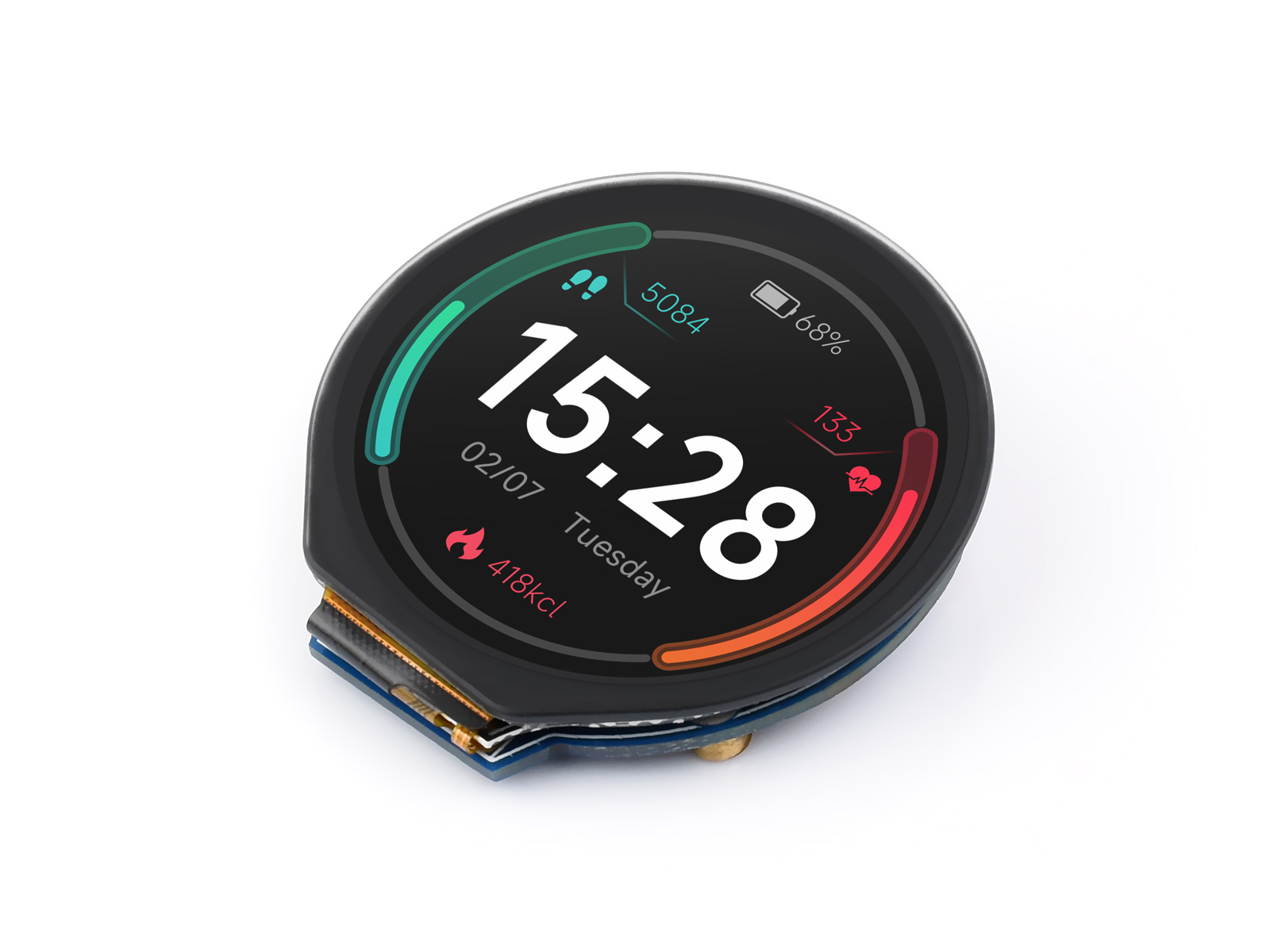 Waveshare 1.28inch Round LCD D - Pi Display 评论和价格