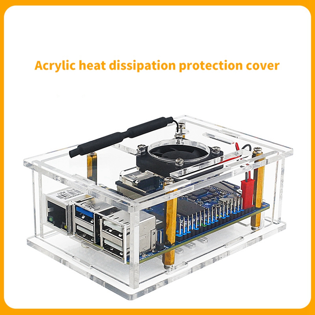 B27B Cooling Fan& Acrylic Prot - Pi 4 Case 评论和价格