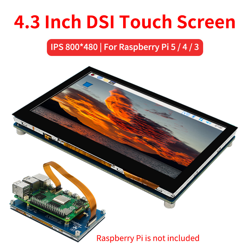 4.3 Inch DSI Touch Screen for  - Pi 5 Case 评论和价格