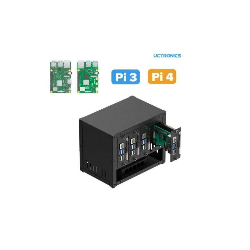 UCTRONICS Raspberry Pi Cluster - Pi 4 Case 评论和价格