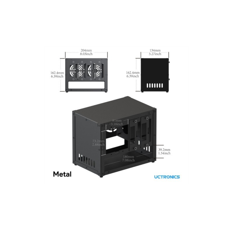 UCTRONICS Raspberry Pi Cluster - Pi 4 Case 评论和价格